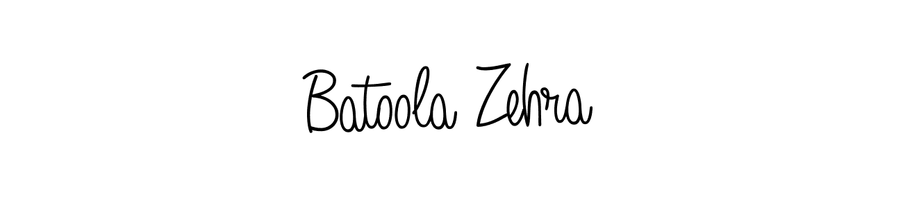 Batoola Zehra stylish signature style. Best Handwritten Sign (Angelique-Rose-font-FFP) for my name. Handwritten Signature Collection Ideas for my name Batoola Zehra. Batoola Zehra signature style 5 images and pictures png