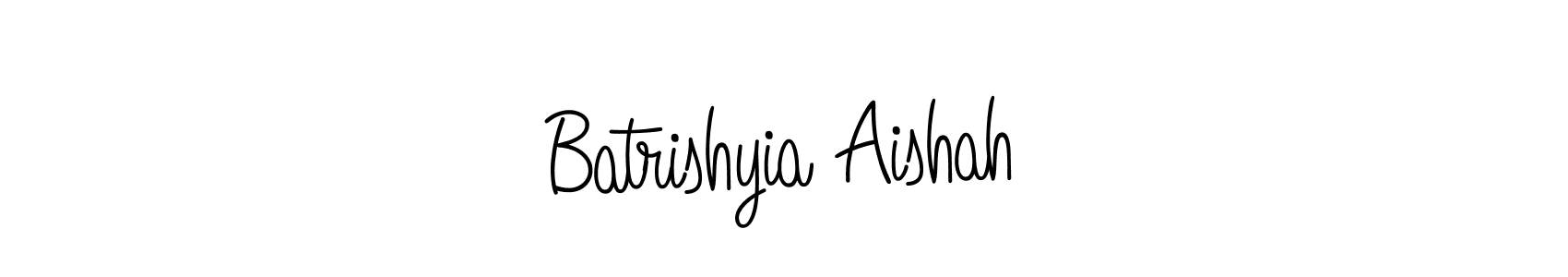 Similarly Angelique-Rose-font-FFP is the best handwritten signature design. Signature creator online .You can use it as an online autograph creator for name Batrishyia Aishah. Batrishyia Aishah signature style 5 images and pictures png