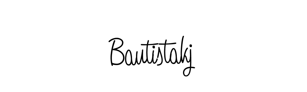 You should practise on your own different ways (Angelique-Rose-font-FFP) to write your name (Bautistakj) in signature. don't let someone else do it for you. Bautistakj signature style 5 images and pictures png