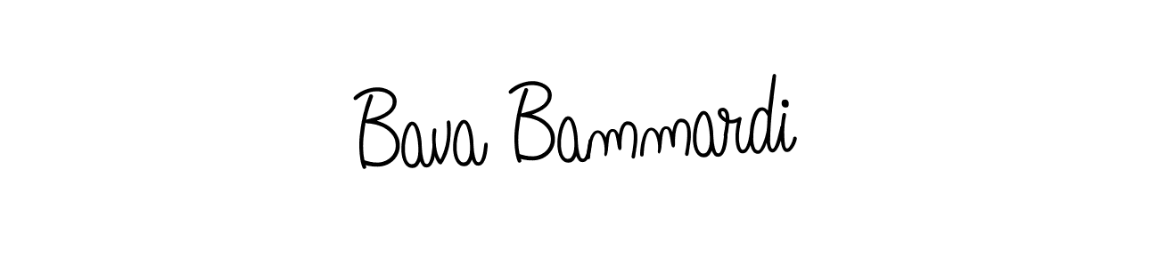 You should practise on your own different ways (Angelique-Rose-font-FFP) to write your name (Bava Bammardi) in signature. don't let someone else do it for you. Bava Bammardi signature style 5 images and pictures png