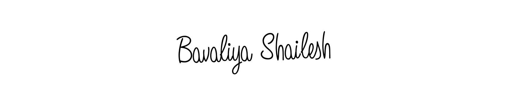 Make a beautiful signature design for name Bavaliya Shailesh. With this signature (Angelique-Rose-font-FFP) style, you can create a handwritten signature for free. Bavaliya Shailesh signature style 5 images and pictures png