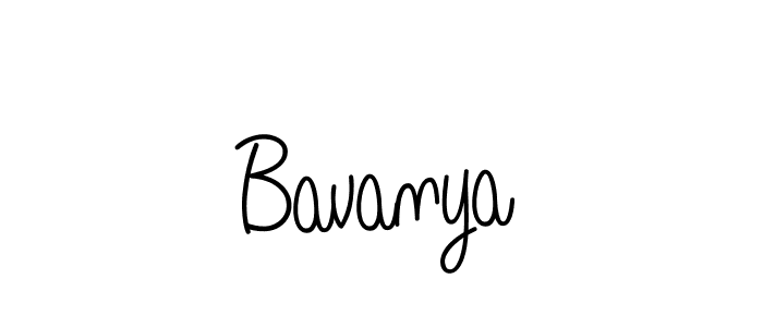 Design your own signature with our free online signature maker. With this signature software, you can create a handwritten (Angelique-Rose-font-FFP) signature for name Bavanya. Bavanya signature style 5 images and pictures png