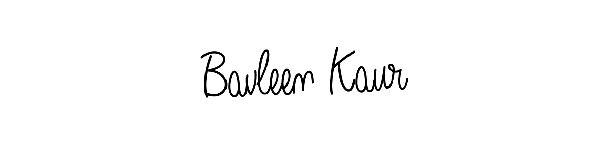 Create a beautiful signature design for name Bavleen Kaur. With this signature (Angelique-Rose-font-FFP) fonts, you can make a handwritten signature for free. Bavleen Kaur signature style 5 images and pictures png