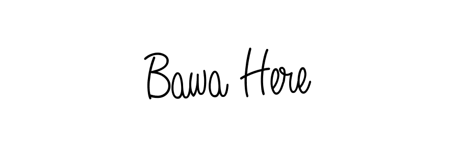 How to make Bawa Here signature? Angelique-Rose-font-FFP is a professional autograph style. Create handwritten signature for Bawa Here name. Bawa Here signature style 5 images and pictures png