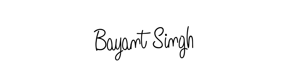 How to make Bayant Singh name signature. Use Angelique-Rose-font-FFP style for creating short signs online. This is the latest handwritten sign. Bayant Singh signature style 5 images and pictures png