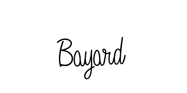 Make a beautiful signature design for name Bayard. With this signature (Angelique-Rose-font-FFP) style, you can create a handwritten signature for free. Bayard signature style 5 images and pictures png