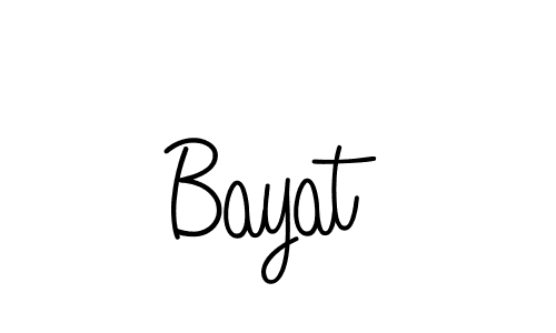 Angelique-Rose-font-FFP is a professional signature style that is perfect for those who want to add a touch of class to their signature. It is also a great choice for those who want to make their signature more unique. Get Bayat name to fancy signature for free. Bayat signature style 5 images and pictures png