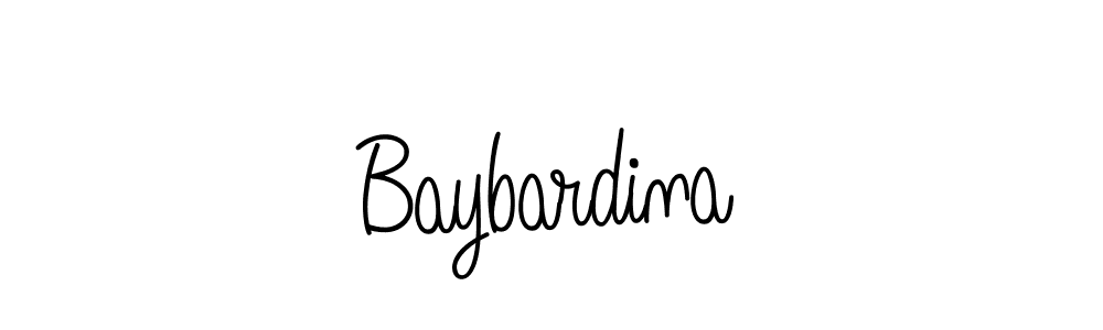 Use a signature maker to create a handwritten signature online. With this signature software, you can design (Angelique-Rose-font-FFP) your own signature for name Baybardina. Baybardina signature style 5 images and pictures png