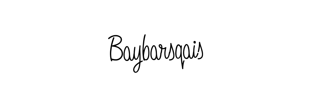 Use a signature maker to create a handwritten signature online. With this signature software, you can design (Angelique-Rose-font-FFP) your own signature for name Baybarsqais. Baybarsqais signature style 5 images and pictures png