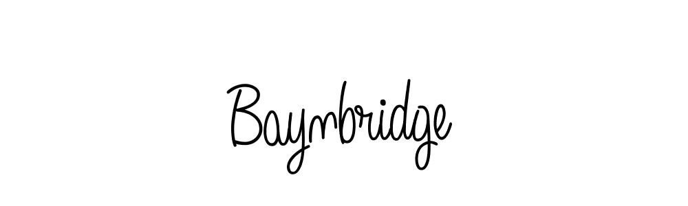 Use a signature maker to create a handwritten signature online. With this signature software, you can design (Angelique-Rose-font-FFP) your own signature for name Baynbridge. Baynbridge signature style 5 images and pictures png