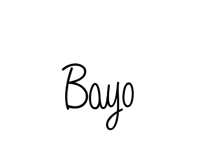 Bayo stylish signature style. Best Handwritten Sign (Angelique-Rose-font-FFP) for my name. Handwritten Signature Collection Ideas for my name Bayo. Bayo signature style 5 images and pictures png