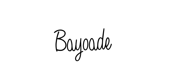 Once you've used our free online signature maker to create your best signature Angelique-Rose-font-FFP style, it's time to enjoy all of the benefits that Bayoade name signing documents. Bayoade signature style 5 images and pictures png