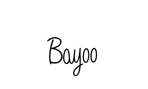 How to Draw Bayoo signature style? Angelique-Rose-font-FFP is a latest design signature styles for name Bayoo. Bayoo signature style 5 images and pictures png