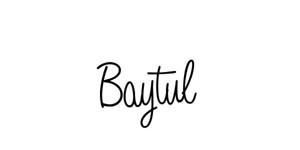 Design your own signature with our free online signature maker. With this signature software, you can create a handwritten (Angelique-Rose-font-FFP) signature for name Baytul. Baytul signature style 5 images and pictures png