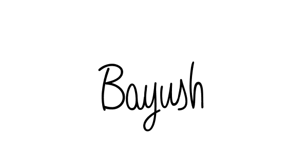 Design your own signature with our free online signature maker. With this signature software, you can create a handwritten (Angelique-Rose-font-FFP) signature for name Bayush. Bayush signature style 5 images and pictures png