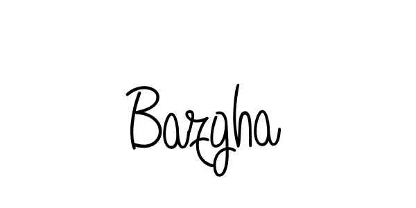 Use a signature maker to create a handwritten signature online. With this signature software, you can design (Angelique-Rose-font-FFP) your own signature for name Bazgha. Bazgha signature style 5 images and pictures png