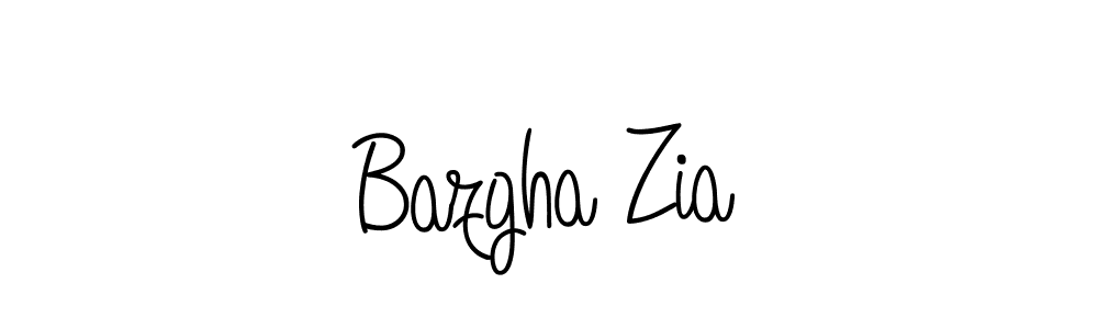How to make Bazgha Zia signature? Angelique-Rose-font-FFP is a professional autograph style. Create handwritten signature for Bazgha Zia name. Bazgha Zia signature style 5 images and pictures png