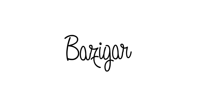 How to make Bazigar name signature. Use Angelique-Rose-font-FFP style for creating short signs online. This is the latest handwritten sign. Bazigar signature style 5 images and pictures png