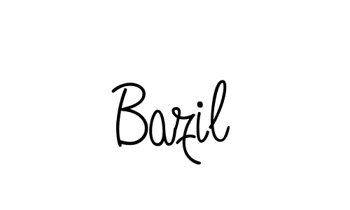 Make a beautiful signature design for name Bazil. With this signature (Angelique-Rose-font-FFP) style, you can create a handwritten signature for free. Bazil signature style 5 images and pictures png