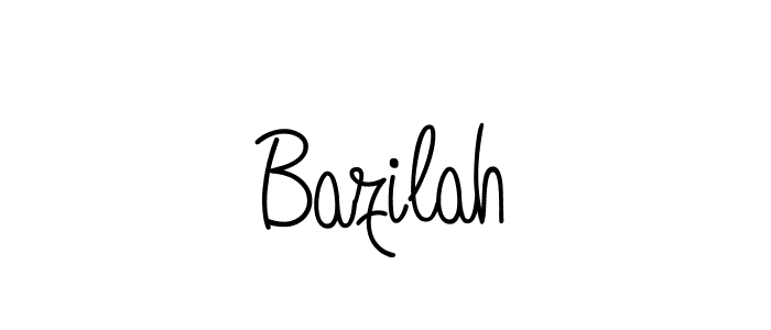 Use a signature maker to create a handwritten signature online. With this signature software, you can design (Angelique-Rose-font-FFP) your own signature for name Bazilah. Bazilah signature style 5 images and pictures png
