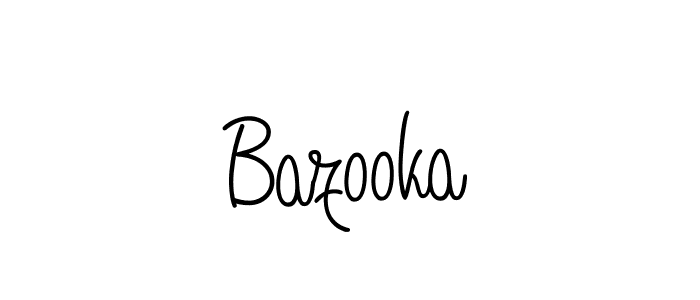 Bazooka stylish signature style. Best Handwritten Sign (Angelique-Rose-font-FFP) for my name. Handwritten Signature Collection Ideas for my name Bazooka. Bazooka signature style 5 images and pictures png
