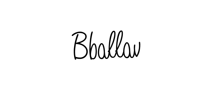 How to make Bballav name signature. Use Angelique-Rose-font-FFP style for creating short signs online. This is the latest handwritten sign. Bballav signature style 5 images and pictures png