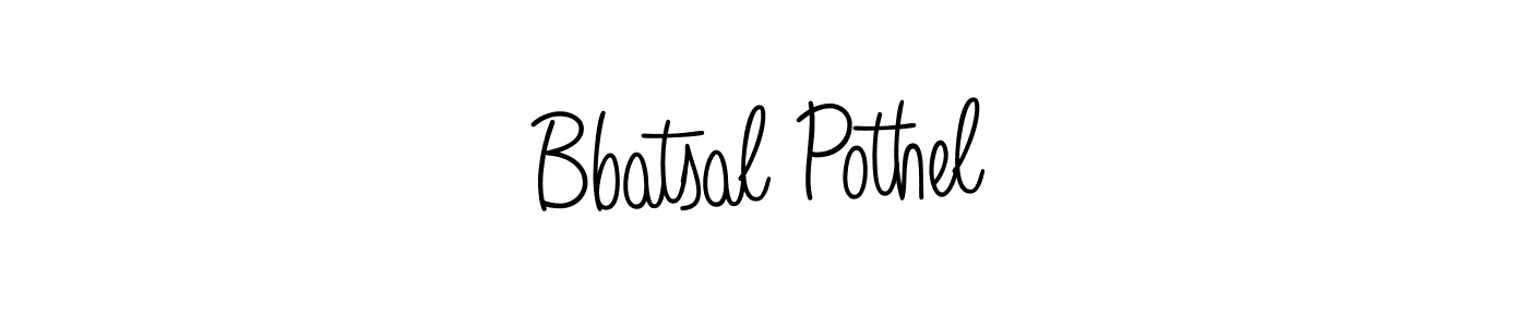 Make a beautiful signature design for name Bbatsal Pothel. With this signature (Angelique-Rose-font-FFP) style, you can create a handwritten signature for free. Bbatsal Pothel signature style 5 images and pictures png