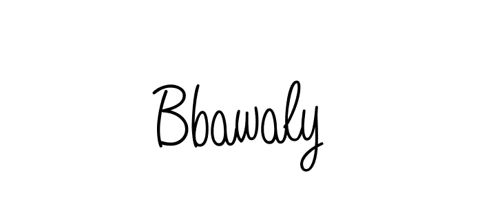 Use a signature maker to create a handwritten signature online. With this signature software, you can design (Angelique-Rose-font-FFP) your own signature for name Bbawaly. Bbawaly signature style 5 images and pictures png