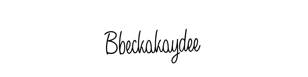 Create a beautiful signature design for name Bbeckakaydee. With this signature (Angelique-Rose-font-FFP) fonts, you can make a handwritten signature for free. Bbeckakaydee signature style 5 images and pictures png