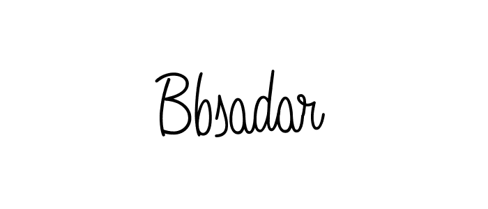 How to make Bbsadar name signature. Use Angelique-Rose-font-FFP style for creating short signs online. This is the latest handwritten sign. Bbsadar signature style 5 images and pictures png