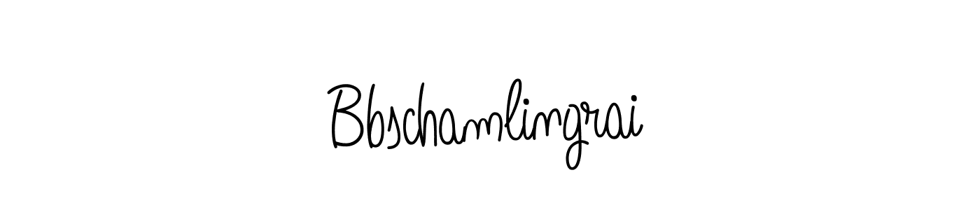 Make a beautiful signature design for name Bbschamlingrai. With this signature (Angelique-Rose-font-FFP) style, you can create a handwritten signature for free. Bbschamlingrai signature style 5 images and pictures png