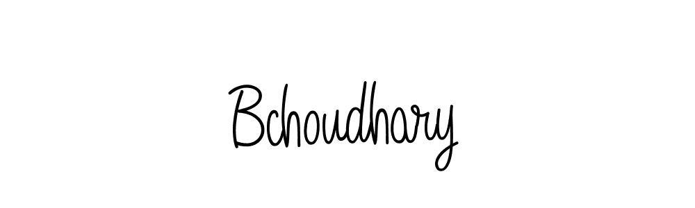 Make a beautiful signature design for name Bchoudhary. With this signature (Angelique-Rose-font-FFP) style, you can create a handwritten signature for free. Bchoudhary signature style 5 images and pictures png