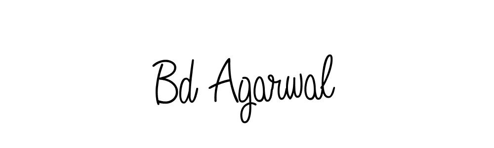 Use a signature maker to create a handwritten signature online. With this signature software, you can design (Angelique-Rose-font-FFP) your own signature for name Bd Agarwal. Bd Agarwal signature style 5 images and pictures png