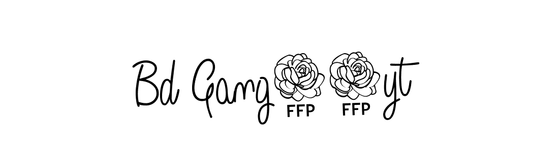 Similarly Angelique-Rose-font-FFP is the best handwritten signature design. Signature creator online .You can use it as an online autograph creator for name Bd Gang50yt. Bd Gang50yt signature style 5 images and pictures png