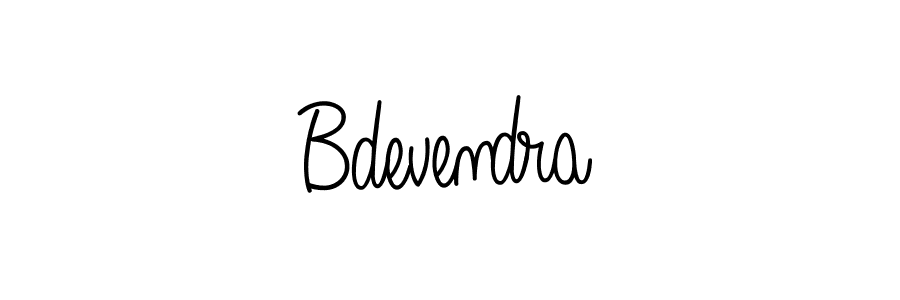 Make a beautiful signature design for name Bdevendra. With this signature (Angelique-Rose-font-FFP) style, you can create a handwritten signature for free. Bdevendra signature style 5 images and pictures png