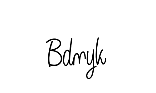Create a beautiful signature design for name Bdnyk. With this signature (Angelique-Rose-font-FFP) fonts, you can make a handwritten signature for free. Bdnyk signature style 5 images and pictures png