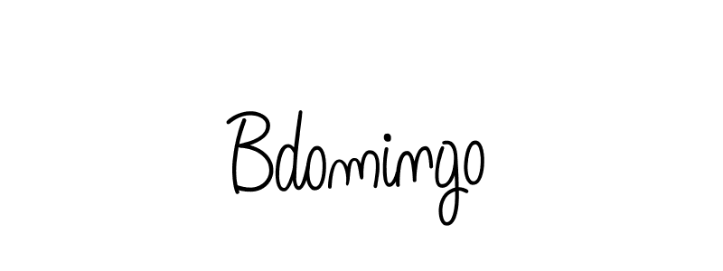 Use a signature maker to create a handwritten signature online. With this signature software, you can design (Angelique-Rose-font-FFP) your own signature for name Bdomingo. Bdomingo signature style 5 images and pictures png