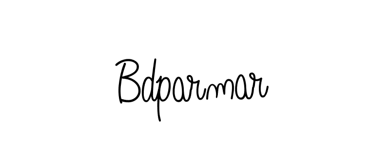 Make a beautiful signature design for name Bdparmar. With this signature (Angelique-Rose-font-FFP) style, you can create a handwritten signature for free. Bdparmar signature style 5 images and pictures png