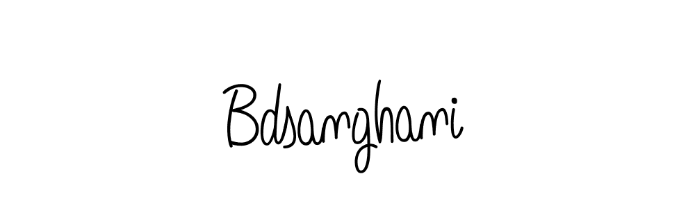 Make a beautiful signature design for name Bdsanghani. With this signature (Angelique-Rose-font-FFP) style, you can create a handwritten signature for free. Bdsanghani signature style 5 images and pictures png