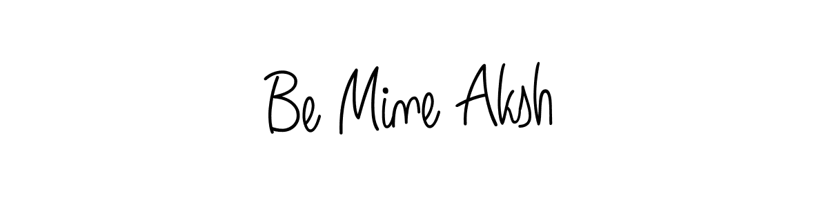How to Draw Be Mine Aksh signature style? Angelique-Rose-font-FFP is a latest design signature styles for name Be Mine Aksh. Be Mine Aksh signature style 5 images and pictures png