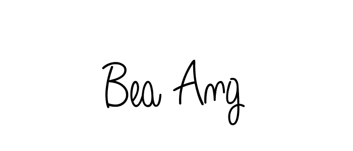 Make a beautiful signature design for name Bea Ang. With this signature (Angelique-Rose-font-FFP) style, you can create a handwritten signature for free. Bea Ang signature style 5 images and pictures png