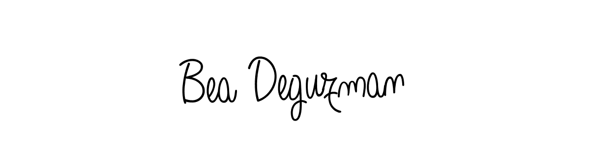 Use a signature maker to create a handwritten signature online. With this signature software, you can design (Angelique-Rose-font-FFP) your own signature for name Bea Deguzman. Bea Deguzman signature style 5 images and pictures png