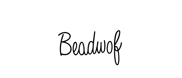 You should practise on your own different ways (Angelique-Rose-font-FFP) to write your name (Beadwof) in signature. don't let someone else do it for you. Beadwof signature style 5 images and pictures png