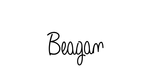 You should practise on your own different ways (Angelique-Rose-font-FFP) to write your name (Beagan) in signature. don't let someone else do it for you. Beagan signature style 5 images and pictures png