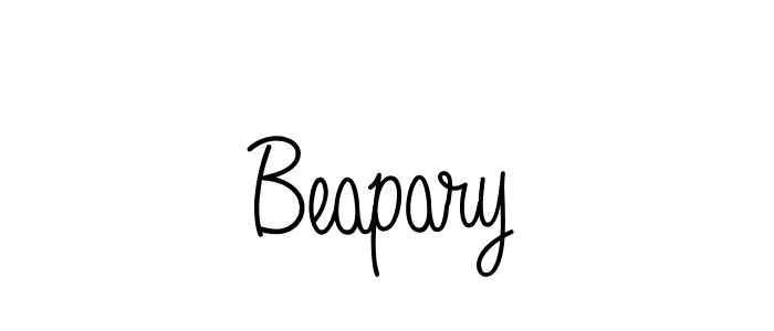 The best way (Angelique-Rose-font-FFP) to make a short signature is to pick only two or three words in your name. The name Beapary include a total of six letters. For converting this name. Beapary signature style 5 images and pictures png
