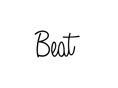 You should practise on your own different ways (Angelique-Rose-font-FFP) to write your name (Beat) in signature. don't let someone else do it for you. Beat signature style 5 images and pictures png