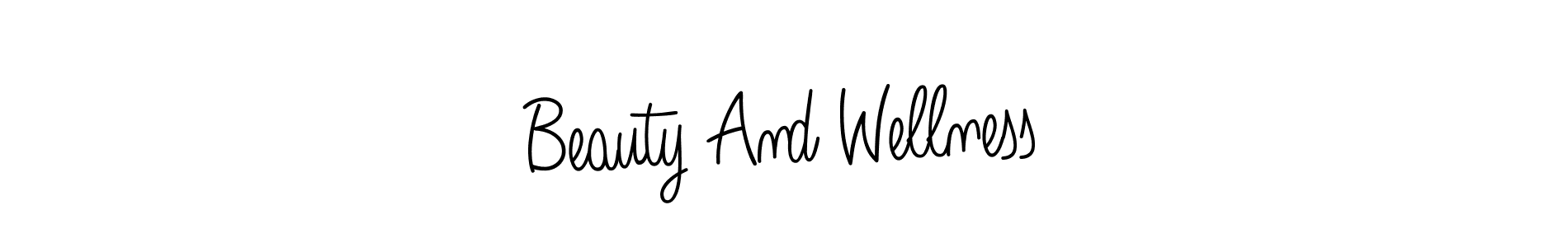 Make a short Beauty And Wellness signature style. Manage your documents anywhere anytime using Angelique-Rose-font-FFP. Create and add eSignatures, submit forms, share and send files easily. Beauty And Wellness signature style 5 images and pictures png