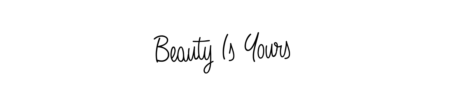Design your own signature with our free online signature maker. With this signature software, you can create a handwritten (Angelique-Rose-font-FFP) signature for name Beauty Is Yours. Beauty Is Yours signature style 5 images and pictures png