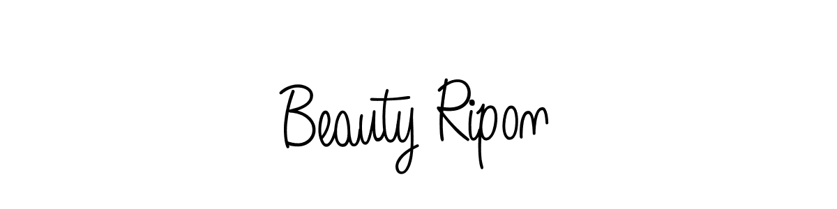 Make a short Beauty Ripon signature style. Manage your documents anywhere anytime using Angelique-Rose-font-FFP. Create and add eSignatures, submit forms, share and send files easily. Beauty Ripon signature style 5 images and pictures png