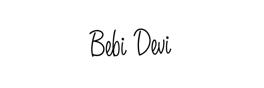 How to make Bebi Devi signature? Angelique-Rose-font-FFP is a professional autograph style. Create handwritten signature for Bebi Devi name. Bebi Devi signature style 5 images and pictures png